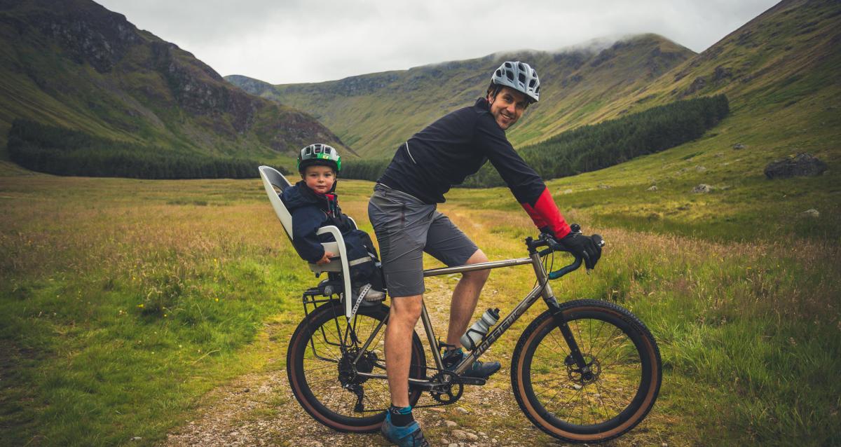 Child seat on gravel bike deals