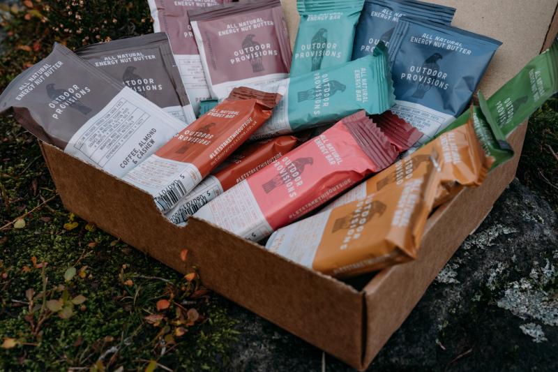 Box of Outdoor Provisions snack bars