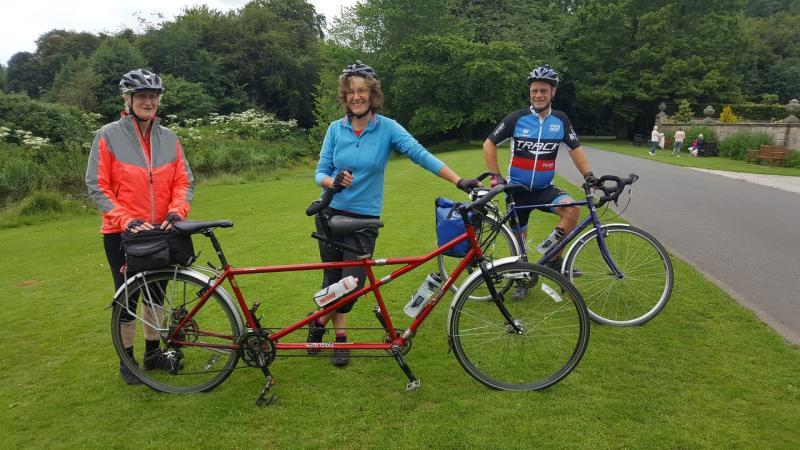 From left: Anne Fraser, Diane Lusman and her partner Martin