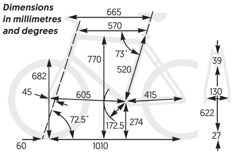 Light Blue Wolfson dimensions in millimetres and degrees