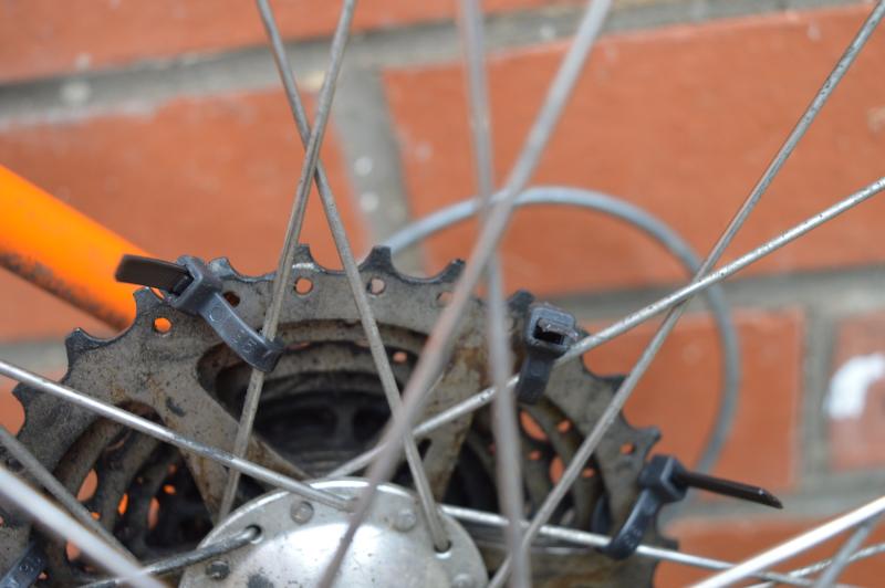 A close up of a cycle freehub
