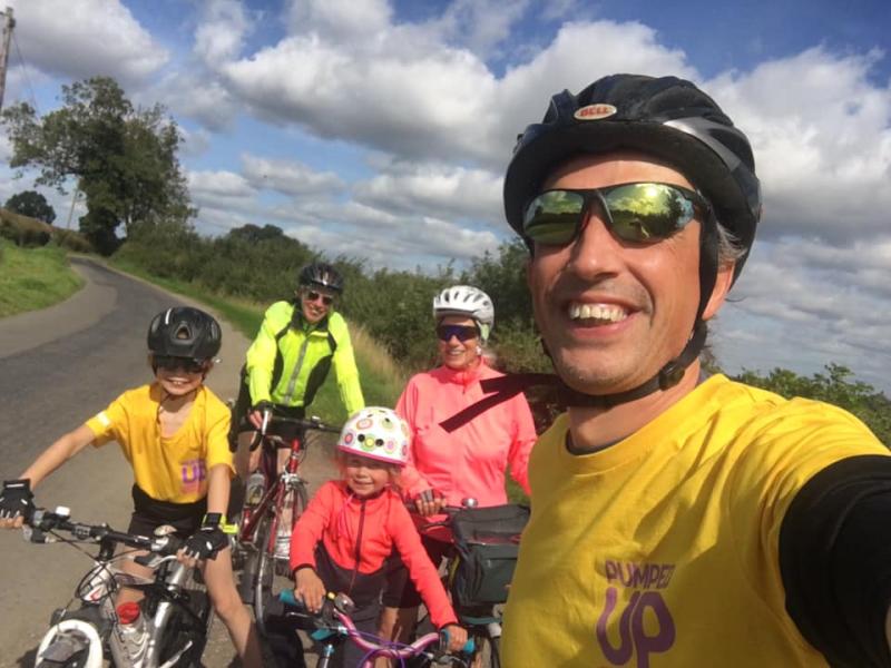 Pumped Up Crew member Ian O'Donnell was out with three generations of his family