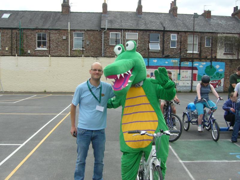 Andrew at an early Bike Club