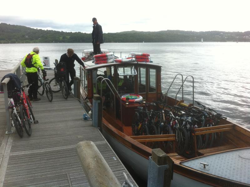 The Bike Boat on Lake Windermere. Photo by Karen Gee