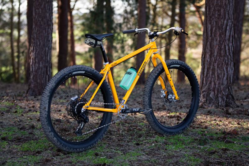 Mountain bike in the woods