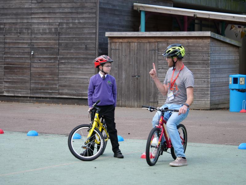 Cycle lessons at school