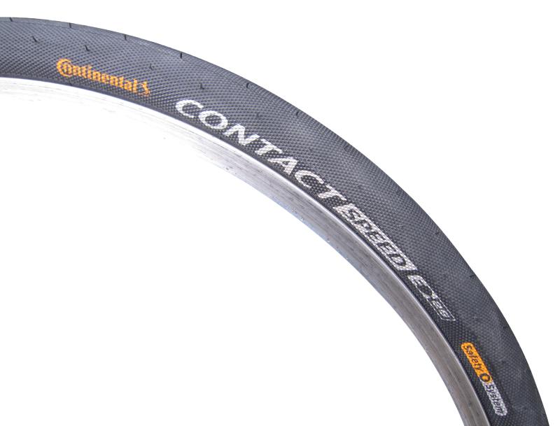Section of Continental Contact Speed tyre