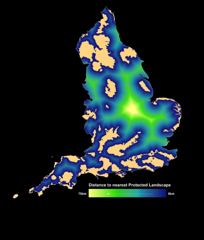 Accessibility of National Parks and AONBs