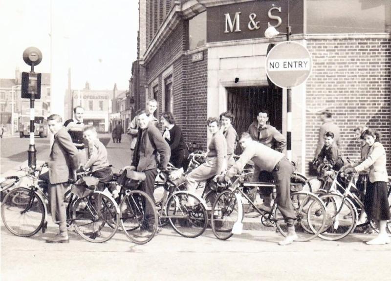 Crewe bike ride in 1965