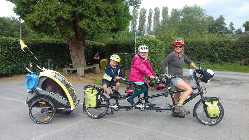 Josie Dew and family arrive at school and avoid the queues. 