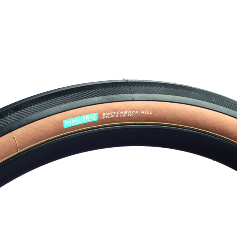 Side profile of a gravel tyre