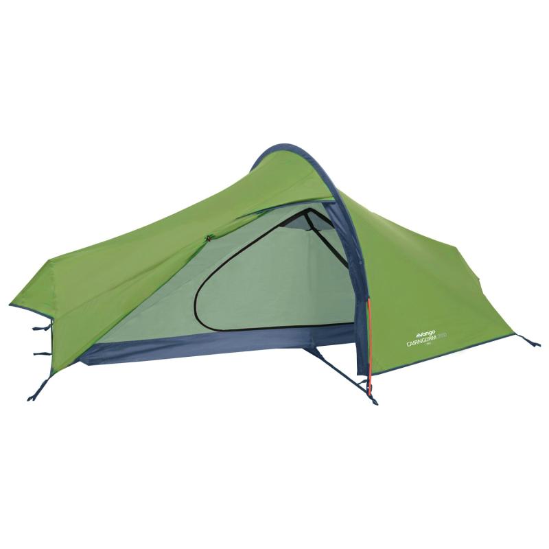 A small green tent