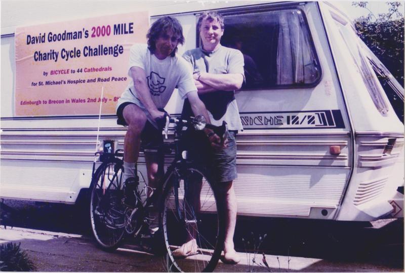 David with his brother Ken and the back-up caravan