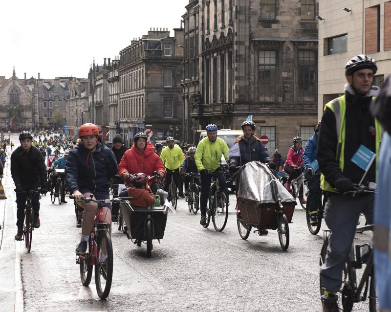 Riders in Edinburgh, credit: Iners Malone