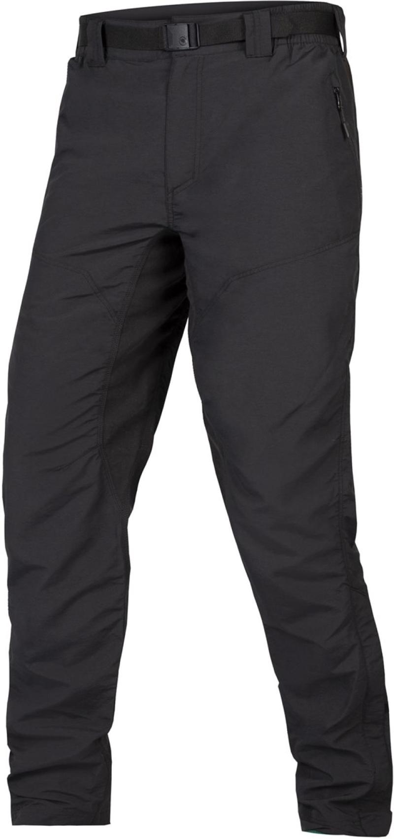 A pair of black waterproof cycling trousers