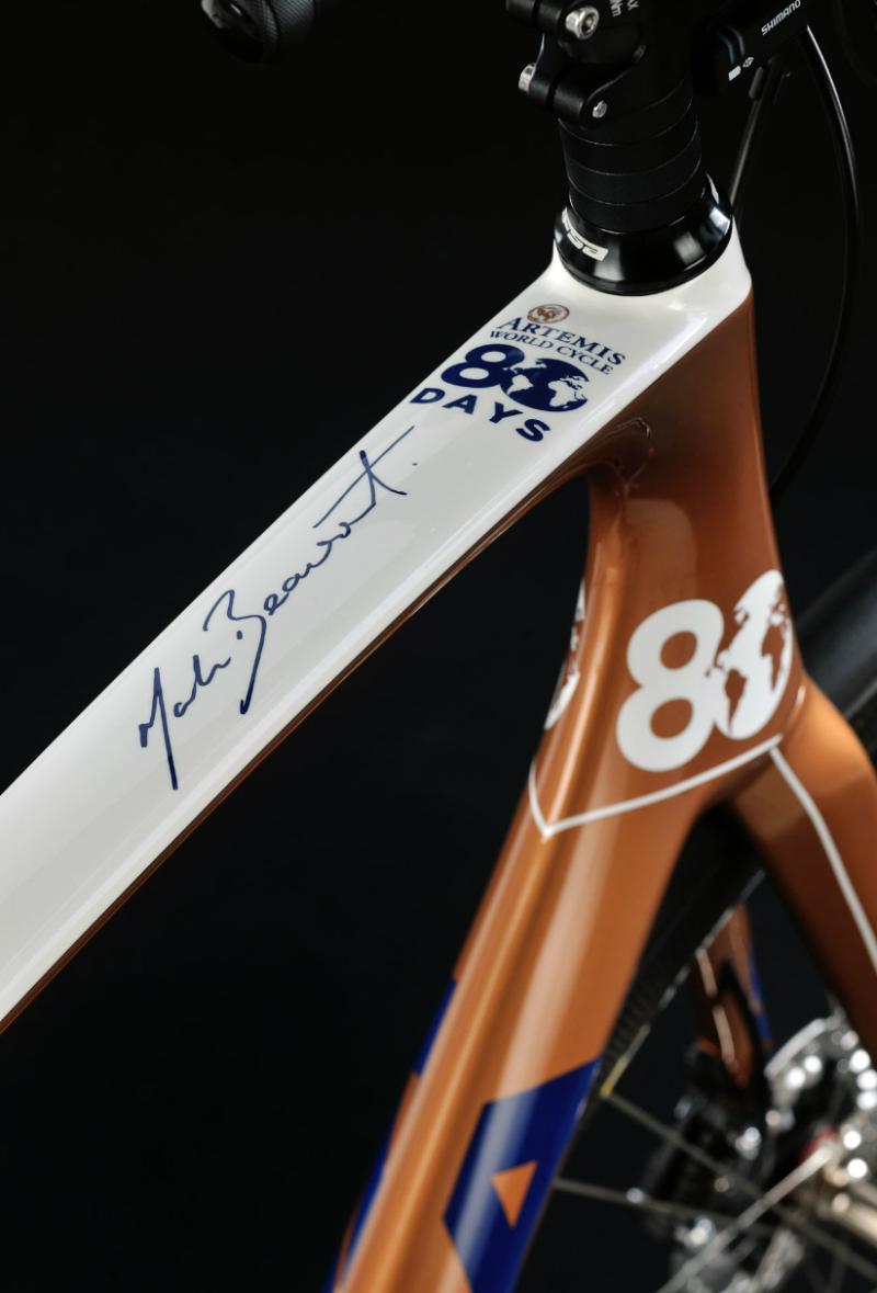 Mark Beaumont's bike frame