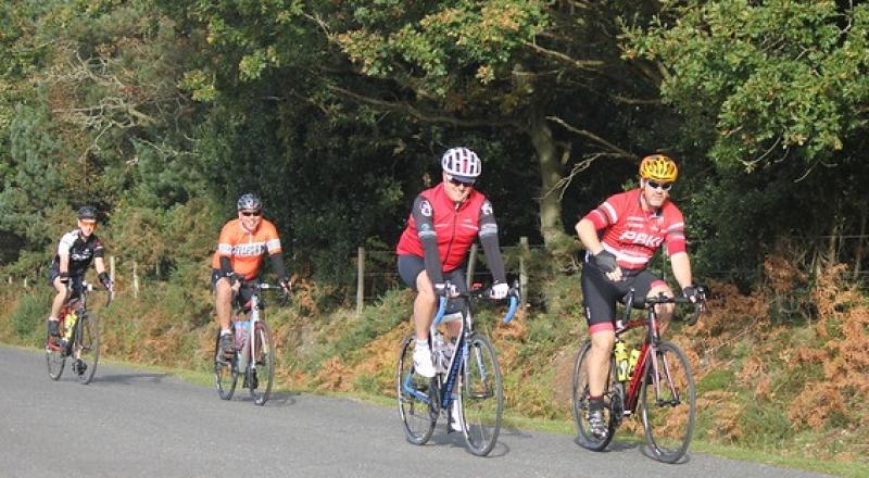 Riders on the Gridiron 100. Photo by Mike Walsh, Wessex Cycling