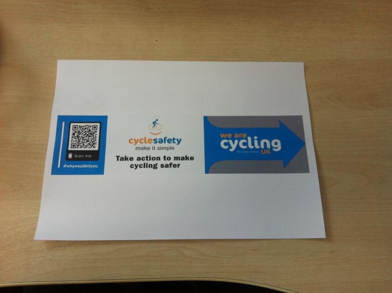 The front of the Cycle safety: make it simple handlebar flyer