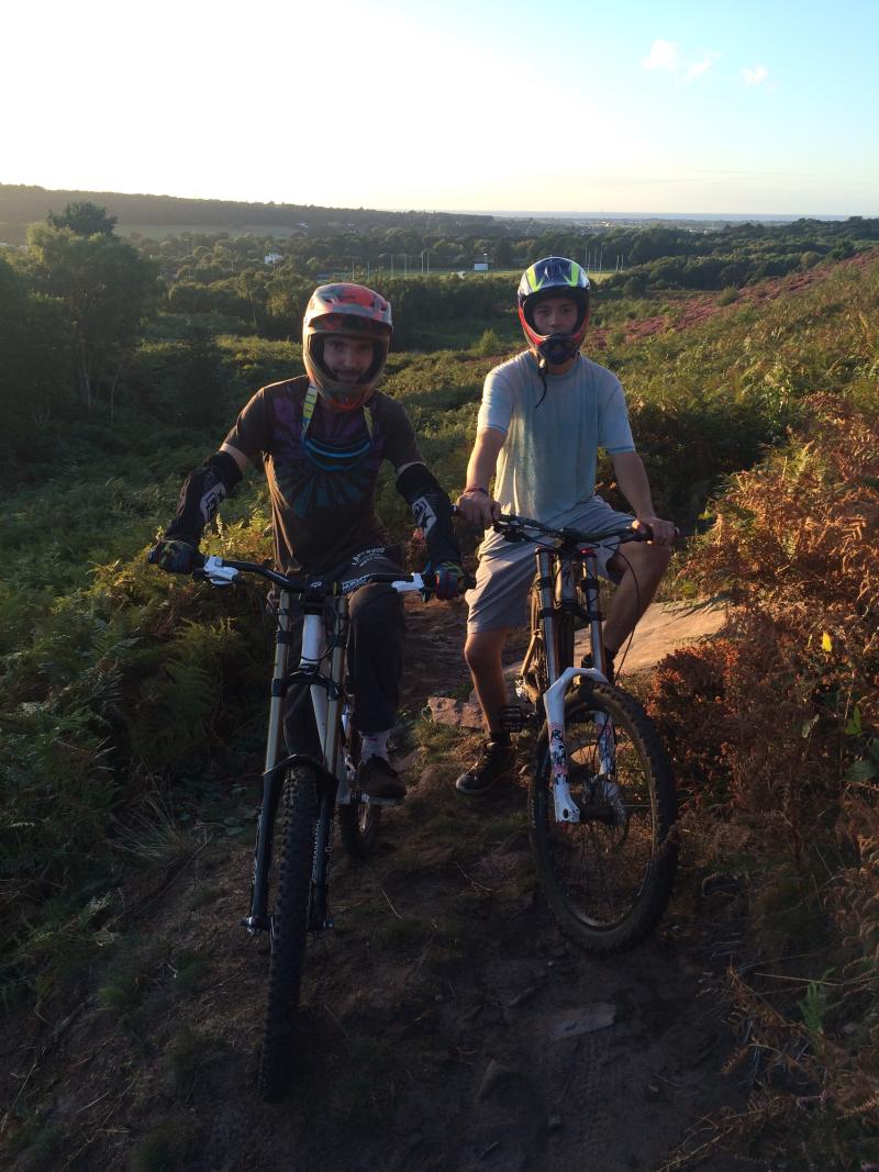Ed out on the local trails in Heswall, Wirral