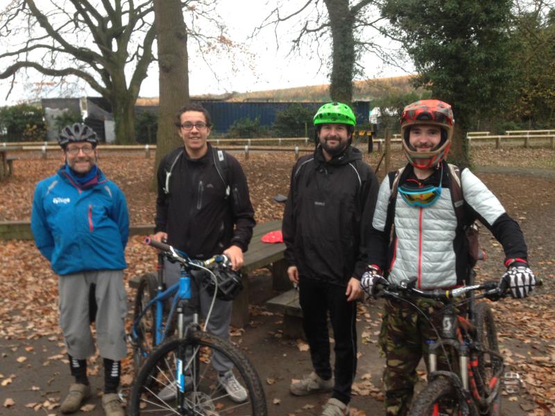 Ed taking part in Cycling UK MTB Leader Training