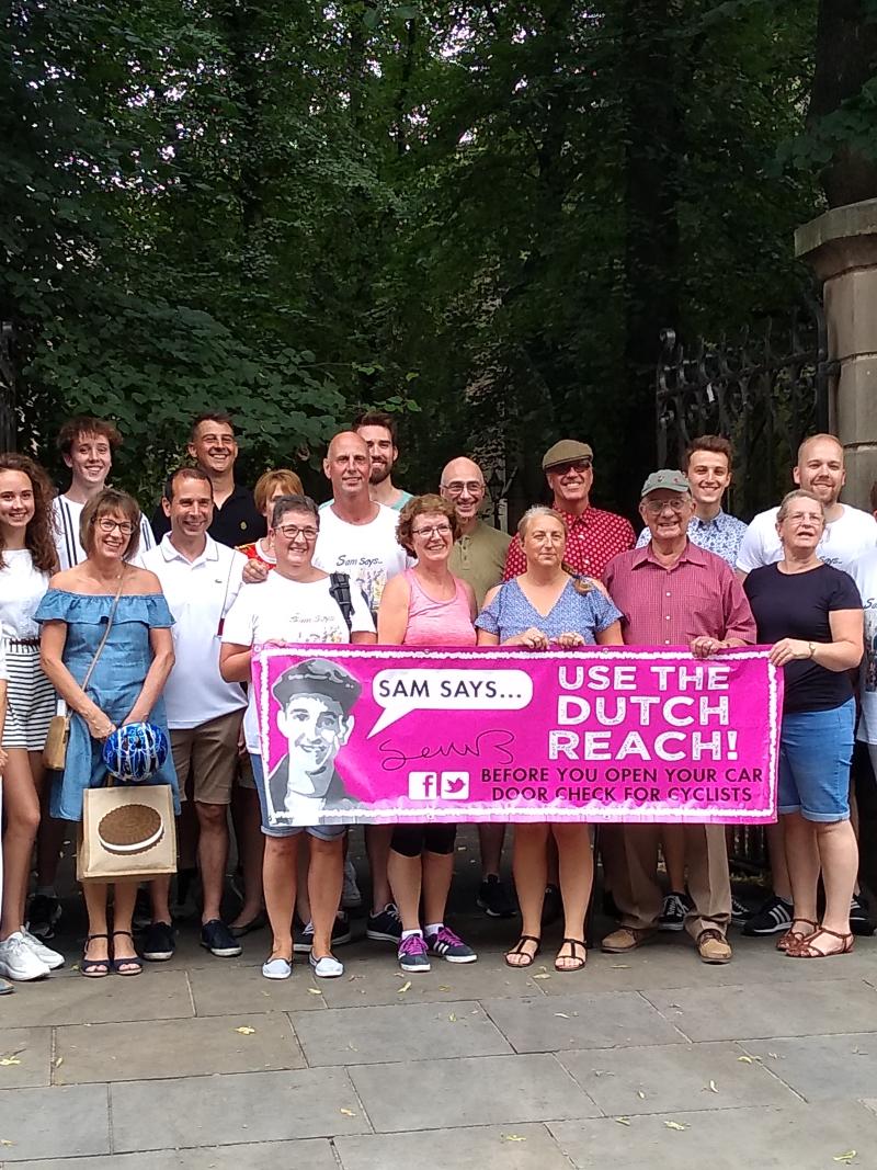 Sam Boulton's family took part in the ride