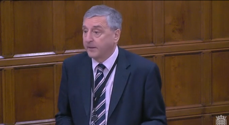 Jim Fitzpatrick MP highlighted Cycling UK's campaign in his speech