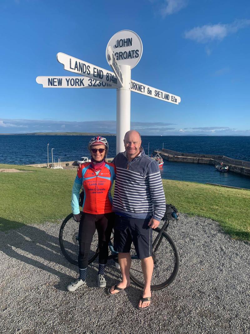 At the half way point John o' Groats