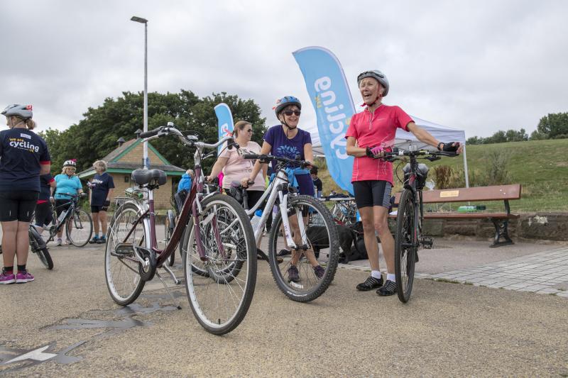 Gathering at the start line