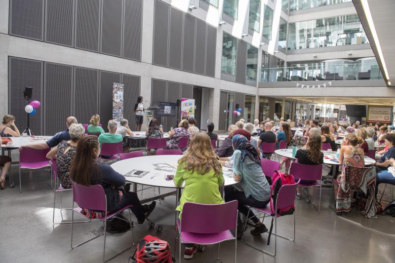 Aneela McKenna's speech on cycling suffragettes starts the day