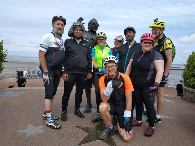 group of cyclists from tandem club