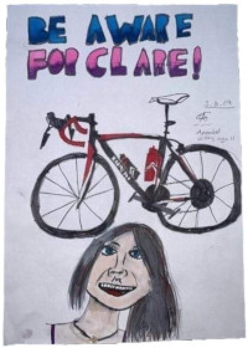 #BeAwareForClare poster