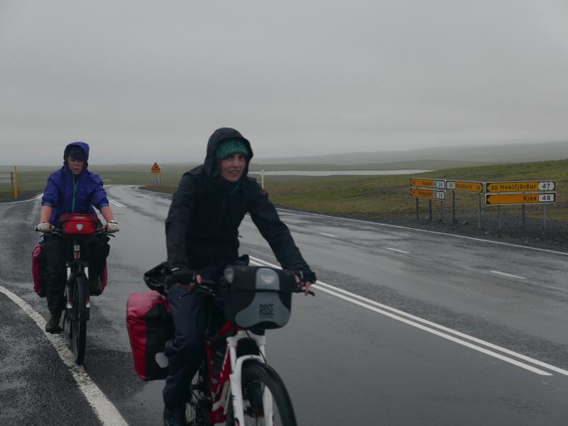 Riders of the storm on the road back to Reykjavik