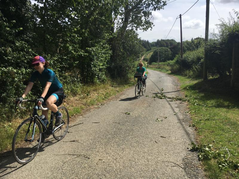 Laura Laker cycling in Dorset