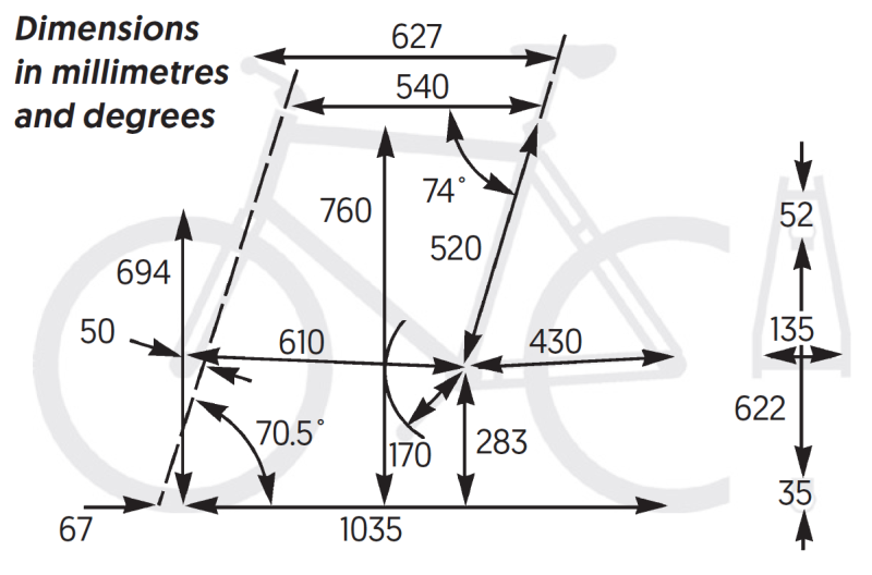 Bicycle dimensions