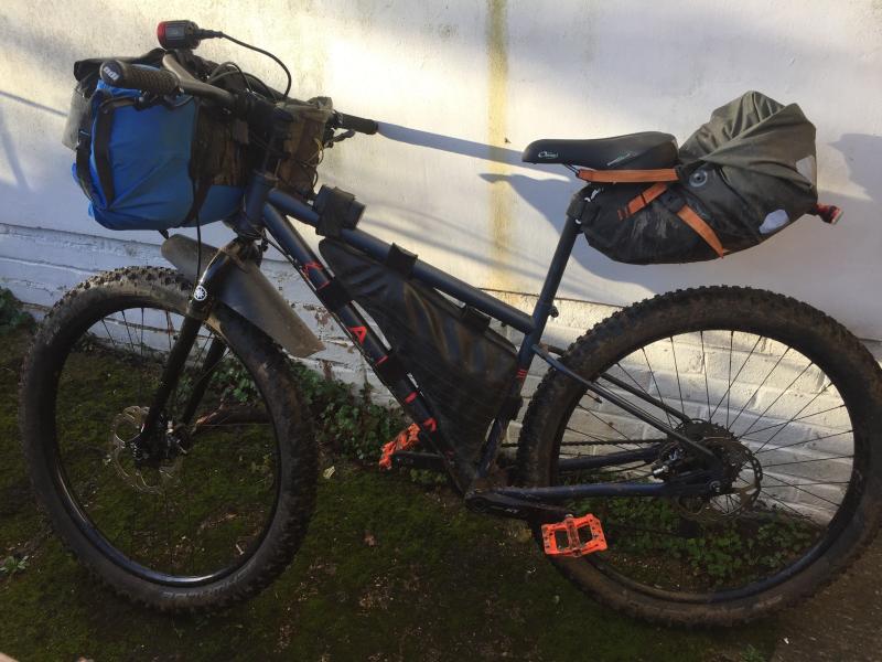 Orlieb Seat-pack (11L) on a mountainbike