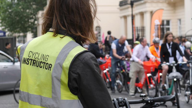 Setting off on the All Party Parliamentary bike ride