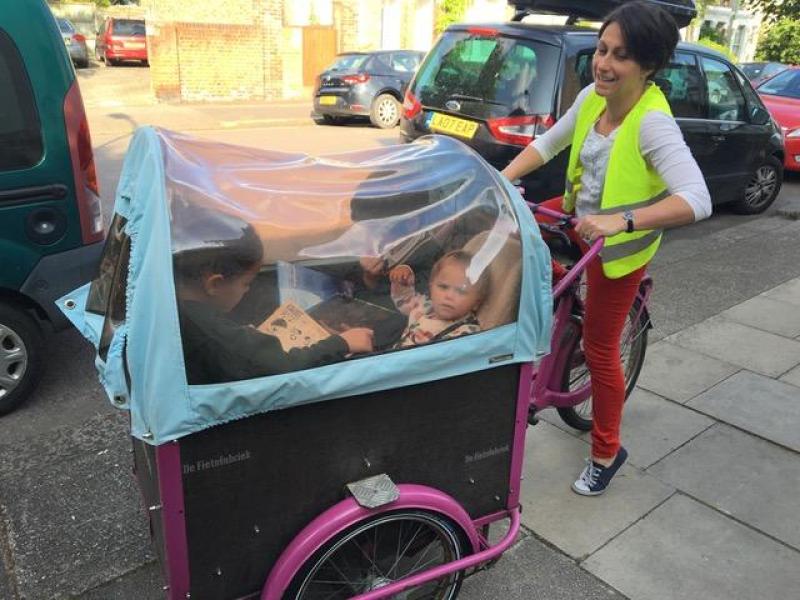 Patti Zogolovitch and her cargobike