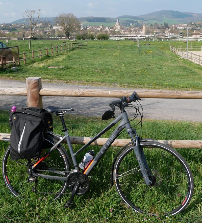 View of Cluny from Voie Verte