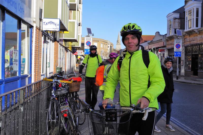 Priscilla Bridges, who rides with Solent Mind Community Cycle Club