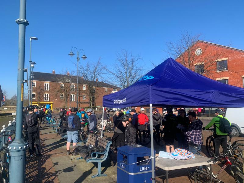 Getting ready to ride the Tame Valley Loop for the first time