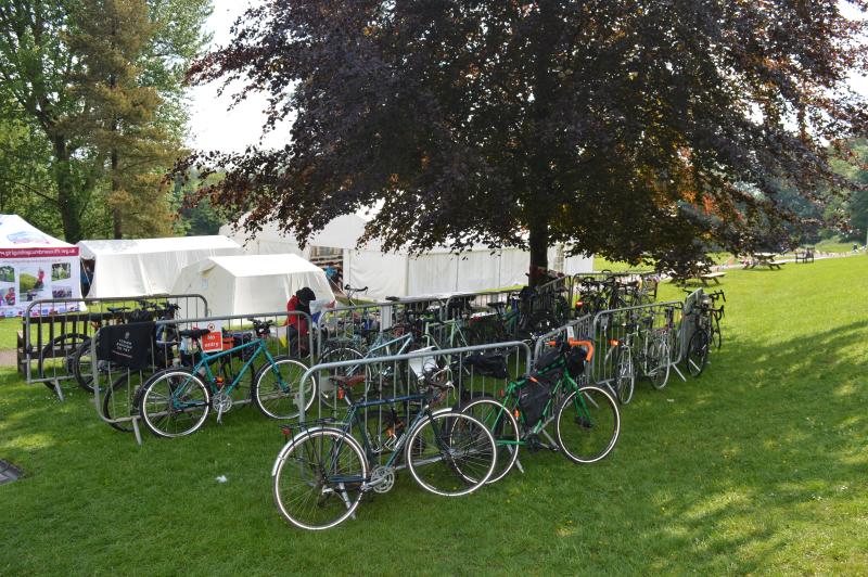 Tourer and bikepacking bikes  at the Cycle Touring Festival
