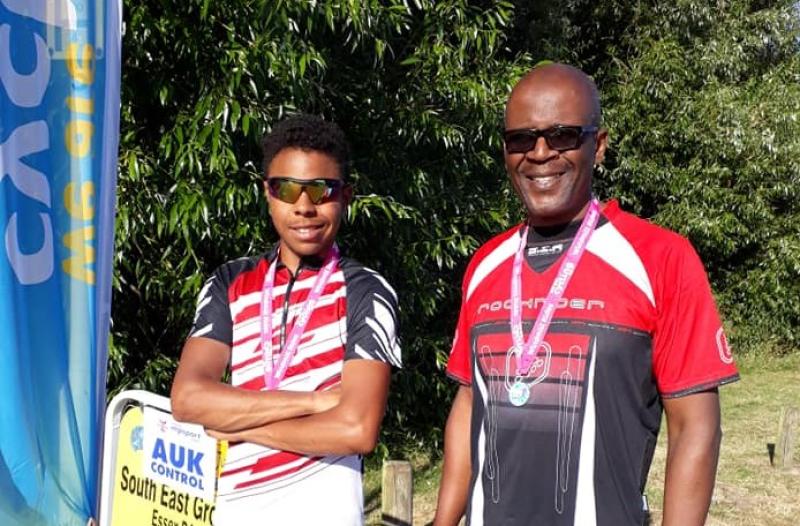 Father and son finishers at the Windmill Rides in Essex. Photo: Cycling UK