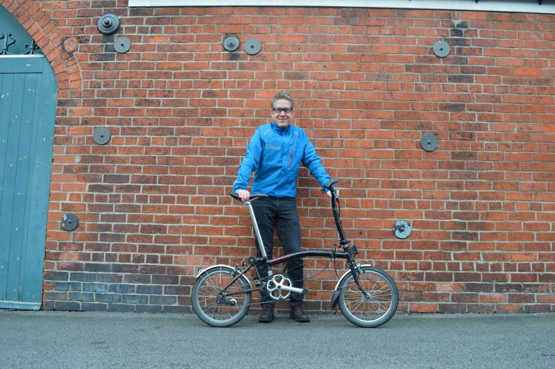 Dan Joyce and his Brompton