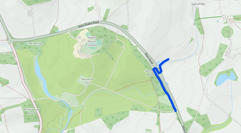 Map showing location of new cycle path and underpass