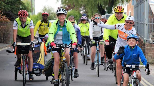 Group of people riding