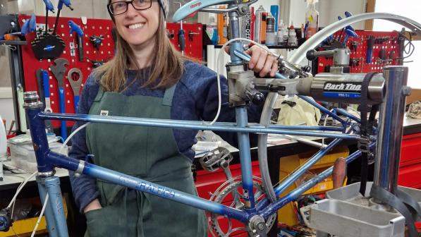 Head shot of Diane Mulholland selected an industry mogul in Cycling UK's 100 Women in Cycling 2024