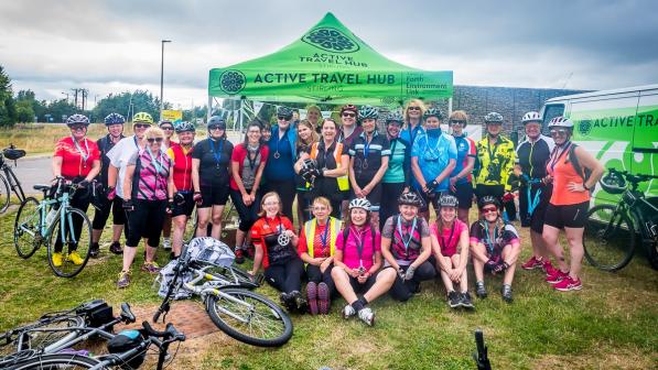 Belles riders after the Belles Big Ride 2018