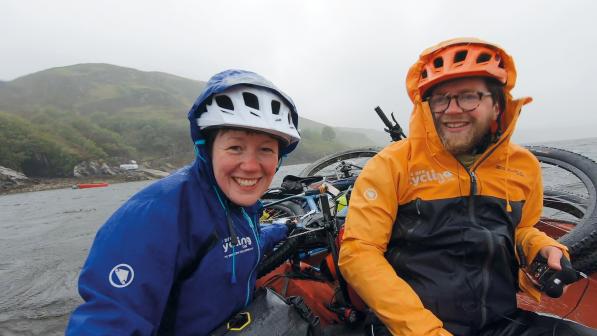 Cycling UK staff take the ferry to Cape Wrath