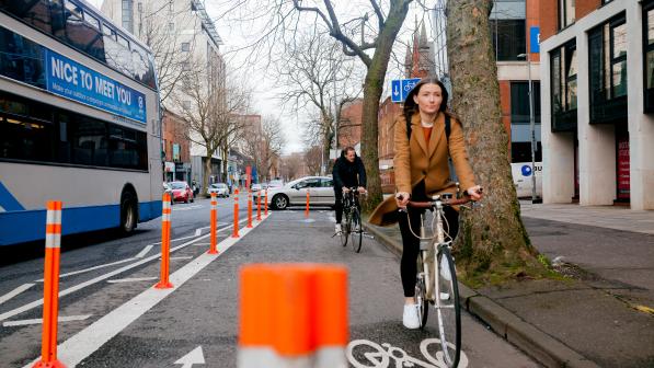 Andrew McClean_Temporary cycle lane_Belfast