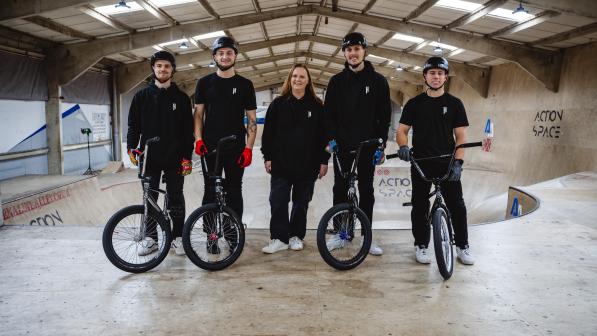 Head shot of Diane Pollitt-Walmsley selected as a community champion in Cycling UK's 100 Women in Cycling 2024